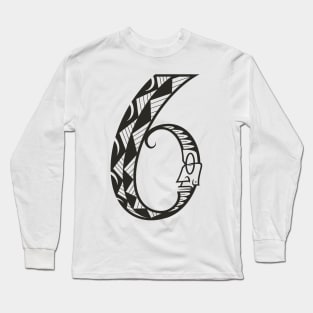 Tribalnumbers Tatto 6 Long Sleeve T-Shirt